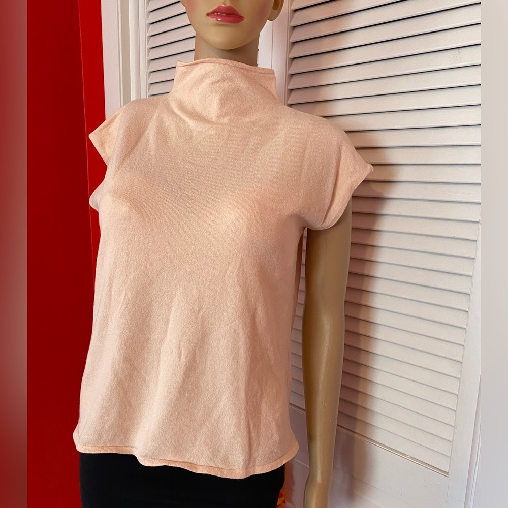 Eileen Fisher pink top in size small.
